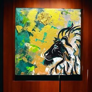 Stunning 8”x8” Original Textured Acrylic Painting, Unique Wall Art Ready to Hang